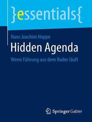 cover image of Hidden Agenda